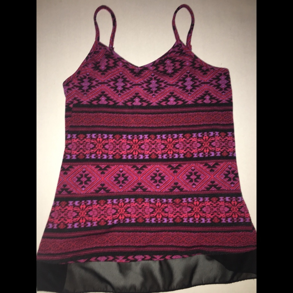 Pink and purple tank top